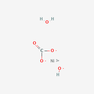 molecular formula CH3NiO5 B8083427 Nickel(II) carbonate (basic) hydrate CAS No. 958638-02-3
