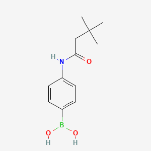 molecular formula C12H18BNO3 B8083618 [4-(3,3-Dimethylbutanamido)phenyl]boronic acid 
