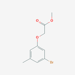 molecular formula C10H11BrO3 B8084044 methyl 2-(3-bromo-5-methylphenoxy)acetate 