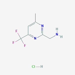 (4-Methyl-6-(trifluoromethyl)pyrimidin-2-YL)methanamine hydrochloride