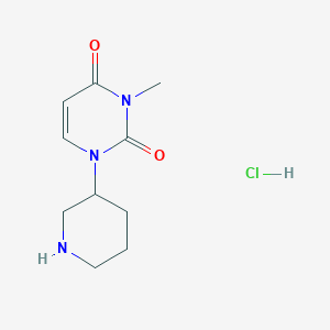 3-Methyl-1-(piperidin-3-yl)pyrimidine-2,4(1H,3H)-dione hydrochloride
