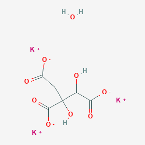 Potassium 1,2-dihydroxypropane-1,2,3-tricarboxylate hydrate