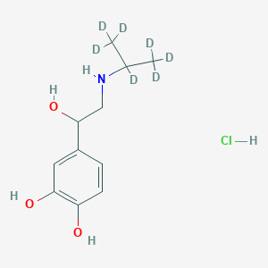 molecular formula C11H18ClNO3 B8084096 Isoproterenol-d7 (hydrochloride) 