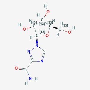 molecular formula C8H12N4O5 B8084174 Ribavirin-13C5 
