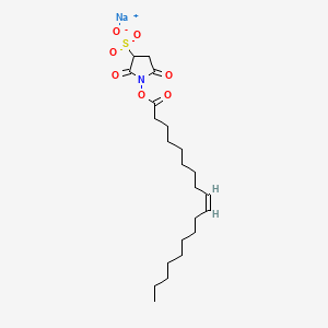 molecular formula C22H36NNaO7S B8084218 Sulfo-N-succinimidyl oleate sodium 