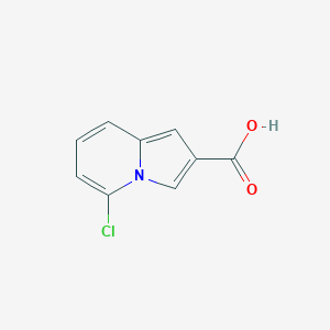molecular formula C9H6ClNO2 B8084307 5-Chloro-2-indolizinecarboxylic acid 