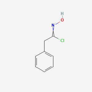 molecular formula C8H8ClNO B8084323 N-hydroxy-2-phenylacetimidoyl chloride 