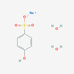 molecular formula C6H9NaO6S B080844 Sodium 4-hydroxybenzenesulfonate dihydrate CAS No. 10580-19-5