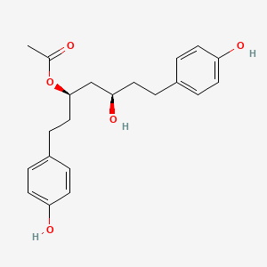 5-Hydroxy-1,7-bis(4-hydroxyphenyl)heptan-3-yl acetate