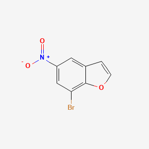 molecular formula C8H4BrNO3 B8084514 7-Bromo-5-nitrobenzofuran 