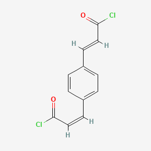 molecular formula C12H8Cl2O2 B8084528 1,4-Phenylenediacryloyl chloride 