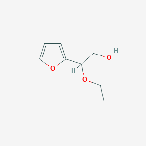 molecular formula C8H12O3 B080847 2-Ethoxy-2-(furan-2-yl)ethanol CAS No. 14133-53-0