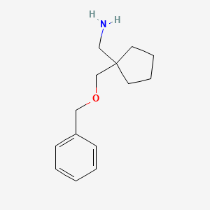 [1-(Phenylmethoxymethyl)cyclopentyl]methanamine