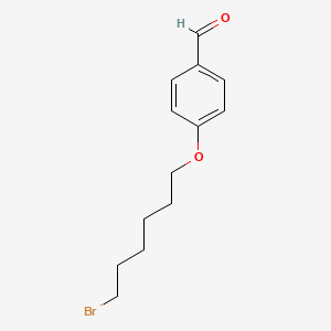 molecular formula C13H17BrO2 B8085300 4-((6-Bromohexyl)oxy)benzaldehyde 