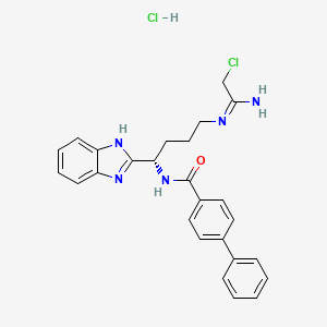 molecular formula C26H27Cl2N5O B8085324 BB-Cl-Amidine hydrochloride 