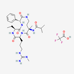 molecular formula C30H45F3N8O7 B8085399 MM-589 TFA 