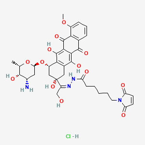 molecular formula C37H43ClN4O13 B8085402 MC-DOXHZN hydrochloride 