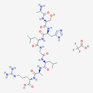 molecular formula C37H62F3N13O12 B8085426 C3a (70-77) TFA 