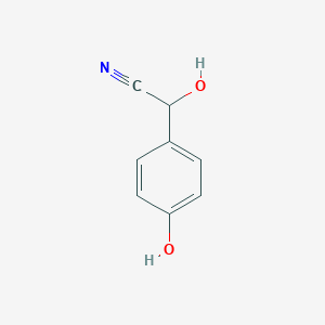 molecular formula C8H7NO2 B080859 4-Hydroxymandelonitrile CAS No. 13093-65-7