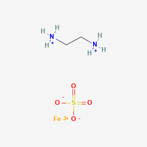molecular formula C2H10FeN2O4S+3 B8086035 Iron(III) ethylenediammonium sulfate 