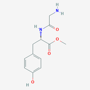 molecular formula C12H16N2O4 B8086120 methyl (2S)-2-(2-aminoacetamido)-3-(4-hydroxyphenyl)propanoate 