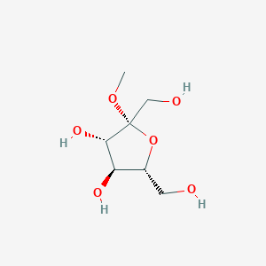 molecular formula C7H14O6 B080863 methyl beta-D-fructofuranoside CAS No. 13403-14-0