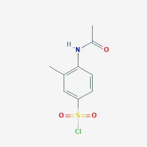 molecular formula C9H10ClNO3S B080865 4-Acetamido-3-methylbenzene-1-sulfonyl chloride CAS No. 14988-21-7