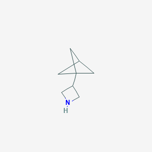 molecular formula C8H13N B8086671 3-{Bicyclo[1.1.1]pentan-1-yl}azetidine 