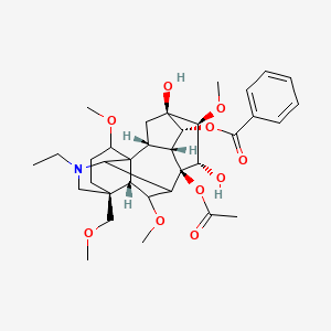 molecular formula C34H47NO10 B8086822 3-Deoxyaconitine 