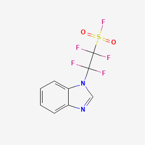 molecular formula C9H5F5N2O2S B8086971 Benzimidazolyltetrafluoroethanesulfonyl fluoride 