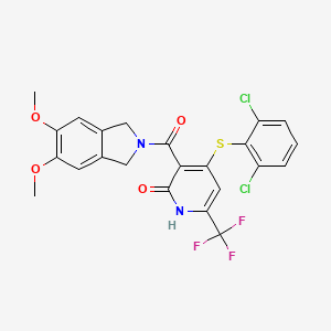 molecular formula C23H17Cl2F3N2O4S B8087031 NRX-252262 