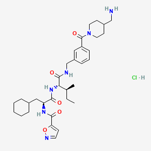 molecular formula C33H49ClN6O5 B8087040 GB-110 hydrochloride 