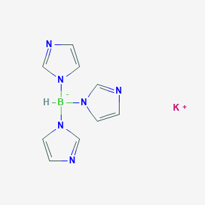 molecular formula C9H10BKN6 B8087183 potassium;tri(imidazol-1-yl)boranuide 