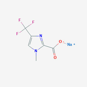 molecular formula C6H4F3N2NaO2 B8087189 Sodium 1-methyl-4-(trifluoromethyl)-1H-imidazole-2-carboxylate 