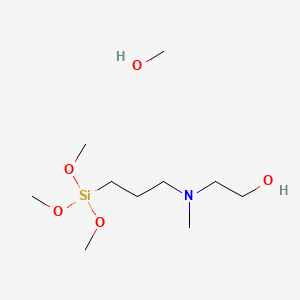 molecular formula C10H27NO5Si B8087197 n-(Hydroxyethyl)-n-methylaminopropyltrimethoxysilane 