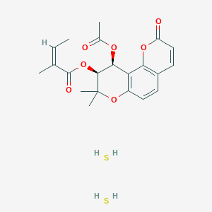 molecular formula C21H26O7S2 B8087331 Praeruptorin A 