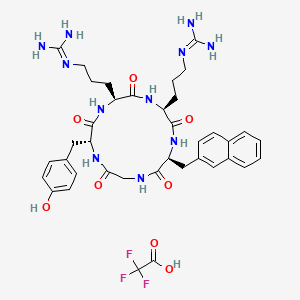 molecular formula C38H48F3N11O8 B8087381 FC131 TFA 