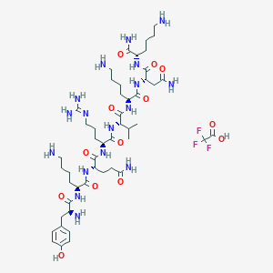 molecular formula C49H84F3N17O13 B8087404 PACAP-38 (31-38), human, mouse, rat TFA 