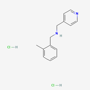 molecular formula C14H18Cl2N2 B8088168 N-[(2-methylphenyl)methyl]-1-pyridin-4-ylmethanamine;dihydrochloride 