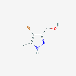 molecular formula C5H7BrN2O B8088269 (4-Bromo-3-methyl-1H-pyrazol-5-yl)methanol 