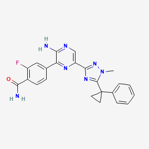 molecular formula C23H20FN7O B8088272 Selective PI3Kdelta Inhibitor 1 