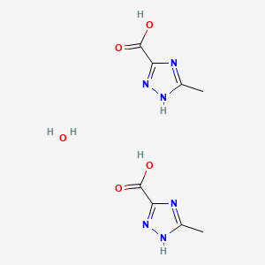 5-methyl-1H-1,2,4-triazole-3-carboxylic acid;hydrate