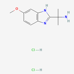 2-(6-methoxy-1H-benzimidazol-2-yl)propan-2-amine;dihydrochloride