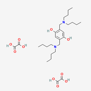 2,5-Bis[(dibutylamino)methyl]benzene-1,4-diol;oxalic acid