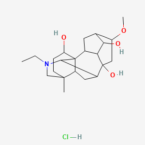 11-Ethyl-6-methoxy-13-methyl-11-azahexacyclo[7.7.2.12,5.01,10.03,8.013,17]nonadecane-4,8,16-triol;hydrochloride