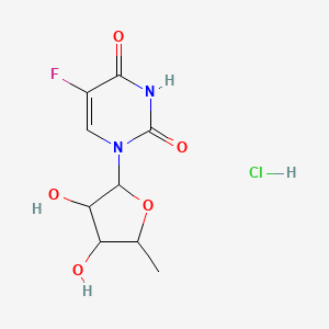 1-(3,4-Dihydroxy-5-methyloxolan-2-yl)-5-fluoropyrimidine-2,4-dione;hydrochloride