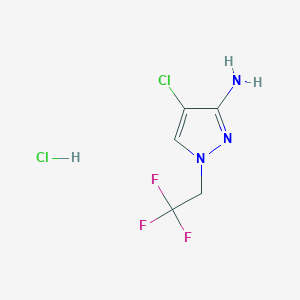 4-Chloro-1-(2,2,2-trifluoroethyl)-1H-pyrazol-3-amine hydrochloride