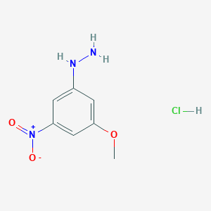 (3-Methoxy-5-nitrophenyl)hydrazine;hydrochloride
