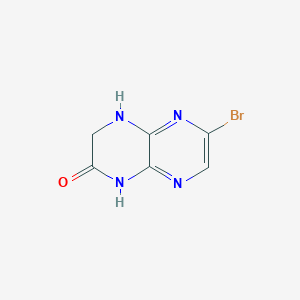 molecular formula C6H5BrN4O B8088534 Pyrazino[2,3-b]pyrazin-2(1H)-one, 6-bromo-3,4-dihydro- 
