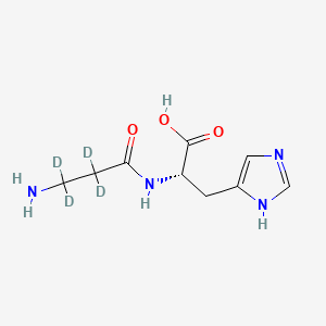 molecular formula C9H14N4O3 B8088782 L-Carnosine-d4 